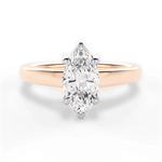Bethany Marquise Cut Lab Grown Diamond 18Kt Rose Gold Engagement Ring