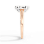 Bethany Marquise Cut Lab Grown Diamond 18Kt Rose Gold Engagement Ring - View 3