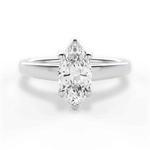 Bethany Marquise Cut Lab Grown Diamond 14Kt White Gold Engagement Ring