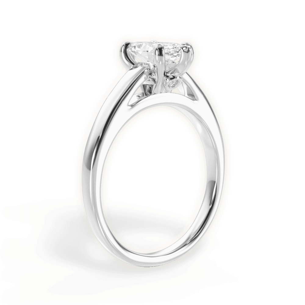 Bethany Marquise Cut Lab Grown Diamond 18Kt White Gold Engagement Ring - View 4