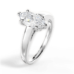 Bethany Marquise Cut Lab Grown Diamond 18Kt White Gold Engagement Ring - View 2