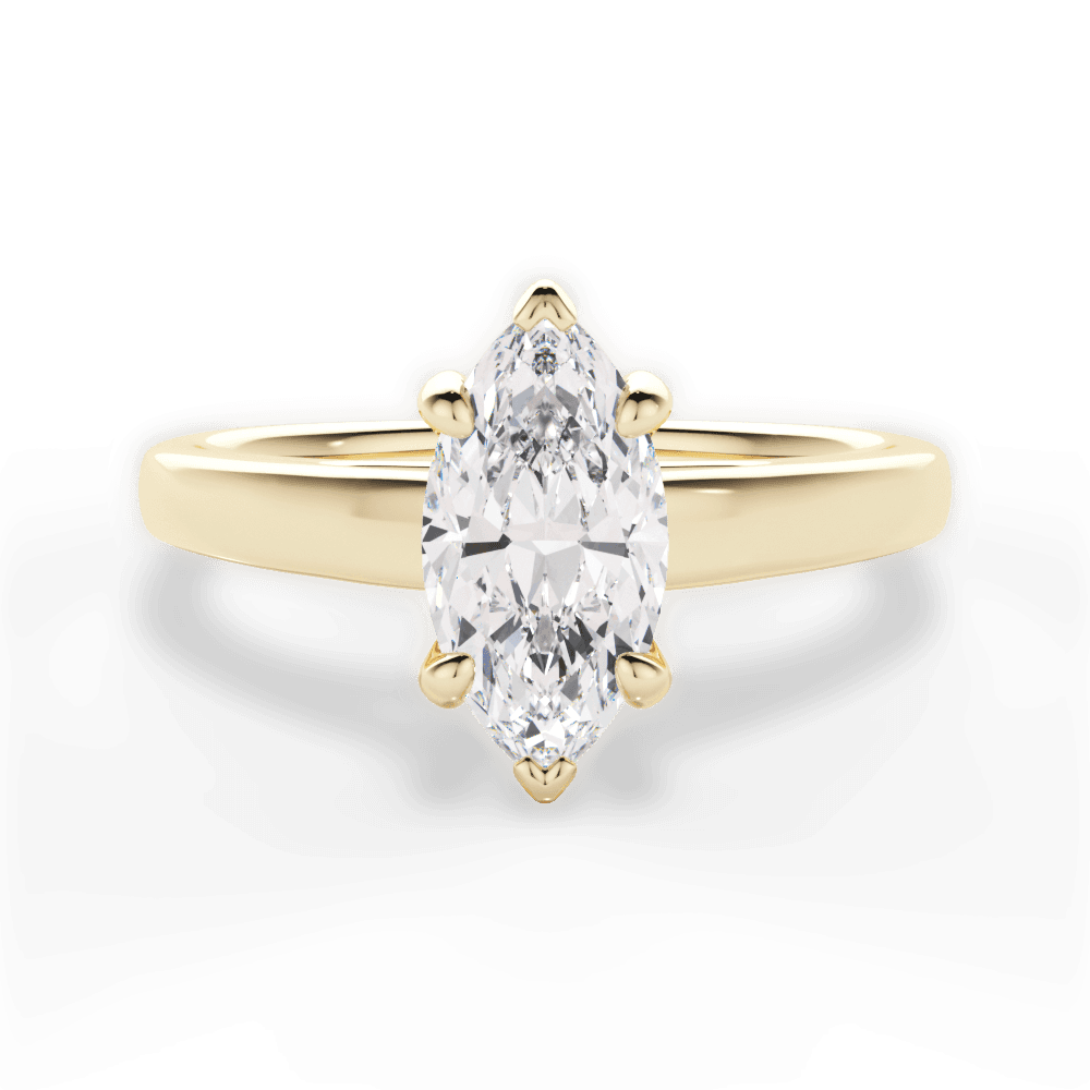 Cheryl Marquise Cut Lab Grown Diamond 18Kt Yellow Gold Engagement Ring