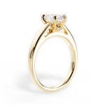 Cheryl Marquise Cut Lab Grown Diamond 18Kt Yellow Gold Engagement Ring - View 4