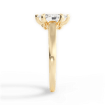 Cheryl Marquise Cut Lab Grown Diamond 18Kt Yellow Gold Engagement Ring - View 3