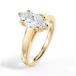 Cheryl Marquise Cut Lab Grown Diamond 18Kt Yellow Gold Engagement Ring - View 2