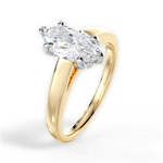 Bethany Marquise Cut Lab Grown Diamond 18Kt Yellow Gold Engagement Ring - View 4