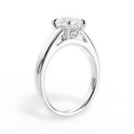 Bethany Oval Cut Lab Grown Diamond 18Kt White Gold Engagement Ring - View 2
