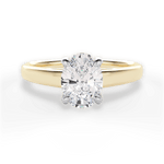 Bethany Oval Cut Lab Grown Diamond 18Kt Yellow Gold Engagement Ring