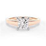Bethany Princess Cut Lab Grown Diamond 18Kt Rose Gold Engagement Ring