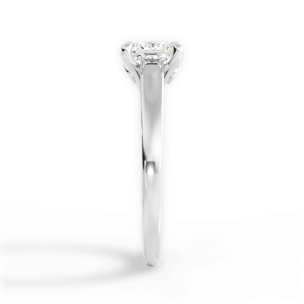 Bethany Princess Cut Lab Grown Diamond 14Kt White Gold Engagement Ring - View 3