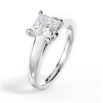 Bethany Princess Cut Lab Grown Diamond Platinum Engagement Ring - View 4