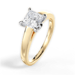 Bethany Princess Cut Lab Grown Diamond 18Kt Yellow Gold Engagement Ring - View 4