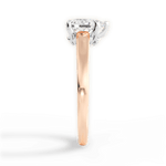 Bethany Pear Cut Lab Grown Diamond 18Kt Rose Gold Engagement Ring - View 2