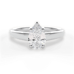 Bethany Pear Cut Lab Grown Diamond Platinum Engagement Ring