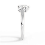 Bethany Pear Cut Lab Grown Diamond Platinum Engagement Ring - View 2