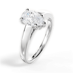 Bethany Pear Cut Lab Grown Diamond Platinum Engagement Ring - View 4