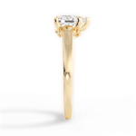 Cheryl Pear Cut Lab Grown Diamond 18Kt Yellow Gold Engagement Ring - View 4