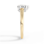 Bethany Pear Cut Lab Grown Diamond 18Kt Yellow Gold Engagement Ring - View 3