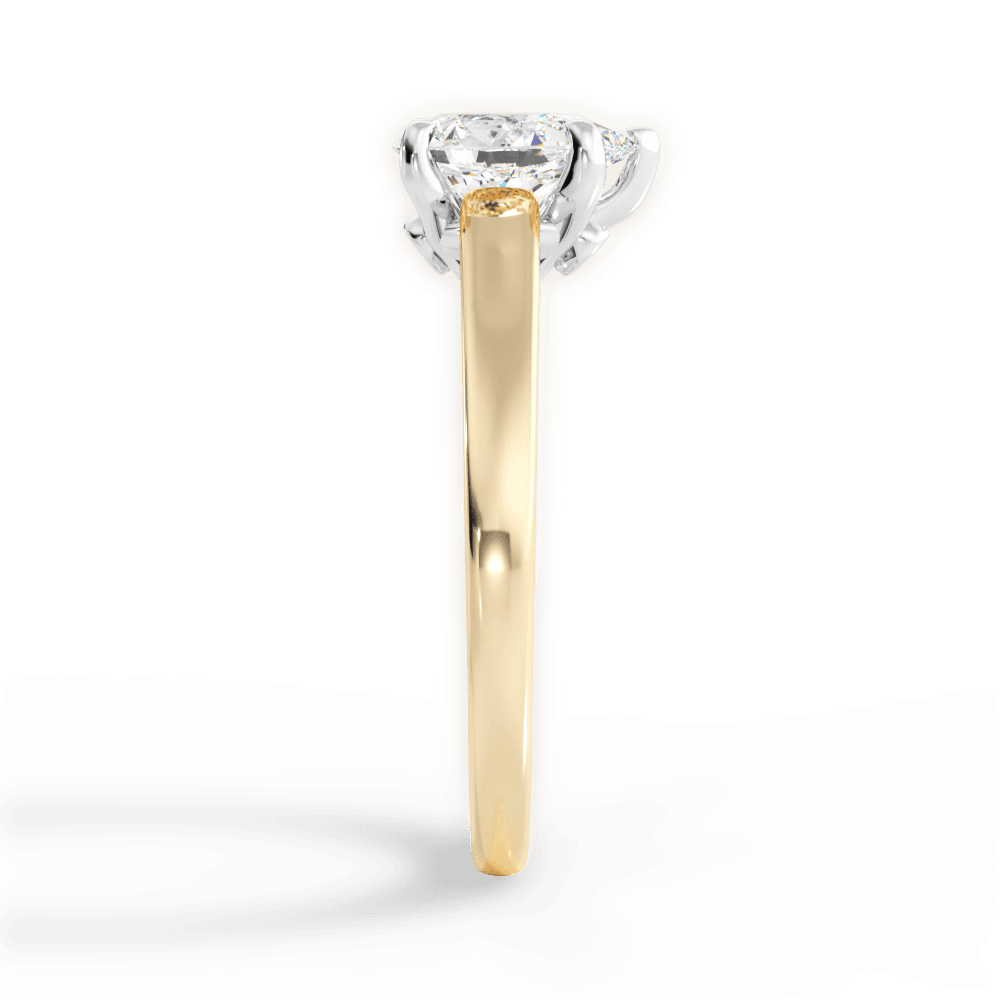Bethany Pear Cut Lab Grown Diamond 18Kt Yellow Gold Engagement Ring - View 3