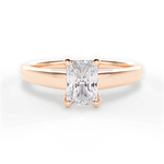 Cheryl Radiant Cut Lab Grown Diamond 18Kt Rose Gold Engagement Ring