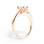 Cheryl Radiant Cut Lab Grown Diamond 18Kt Rose Gold Engagement Ring - View 2