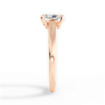 Cheryl Radiant Cut Lab Grown Diamond 18Kt Rose Gold Engagement Ring - View 3