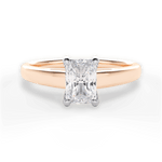 Bethany Radiant Cut Lab Grown Diamond 18Kt Rose Gold Engagement Ring