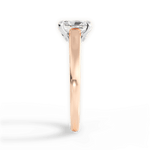 Bethany Radiant Cut Lab Grown Diamond 18Kt Rose Gold Engagement Ring - View 2