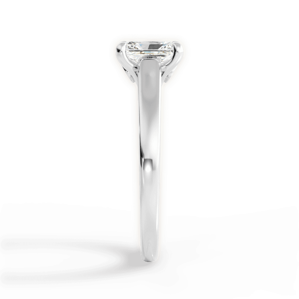 Bethany Radiant Cut Lab Grown Diamond 14Kt White Gold Engagement Ring - View 4