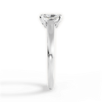 Bethany Radiant Cut Lab Grown Diamond Platinum Engagement Ring - View 4