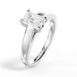 Bethany Radiant Cut Lab Grown Diamond 18Kt White Gold Engagement Ring - View 3