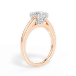 Bethany Round Cut Lab Grown Diamond 18Kt Rose Gold Engagement Ring - View 3