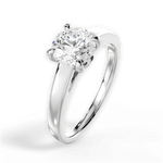 Bethany Round Cut Lab Grown Diamond Platinum Engagement Ring - View 4