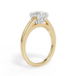 Bethany Round Cut Lab Grown Diamond 18Kt Yellow Gold Engagement Ring - View 3