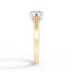 Bethany Round Cut Lab Grown Diamond 18Kt Yellow Gold Engagement Ring - View 2