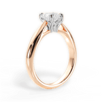 Amy Heart Cut Lab Grown Diamond 18Kt Rose Gold Engagement Ring - View 4