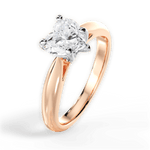 Amy Heart Cut Lab Grown Diamond 18Kt Rose Gold Engagement Ring - View 3