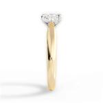 Amy Princess Cut Lab Grown Diamond 18Kt Yellow Gold Engagement Ring - View 2