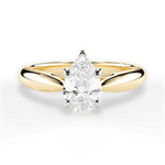 Amy Pear Cut Lab Grown Diamond 18Kt Yellow Gold Engagement Ring
