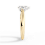 Amy Pear Cut Lab Grown Diamond 18Kt Yellow Gold Engagement Ring - View 2