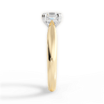 Camila Asscher Cut Lab Grown Diamond 18Kt Yellow Gold Engagement Ring - View 2