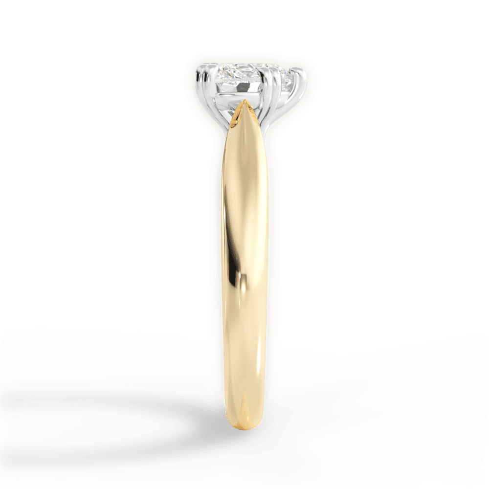 Camila Heart Cut Lab Grown Diamond 18Kt Yellow Gold Engagement Ring - View 2