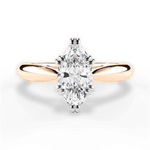 Camila Marquise Cut Lab Grown Diamond 18Kt Rose Gold Engagement Ring