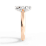 Camila Marquise Cut Lab Grown Diamond 18Kt Rose Gold Engagement Ring - View 2