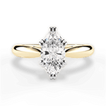 Camila Marquise Cut Lab Grown Diamond 18Kt Yellow Gold Engagement Ring