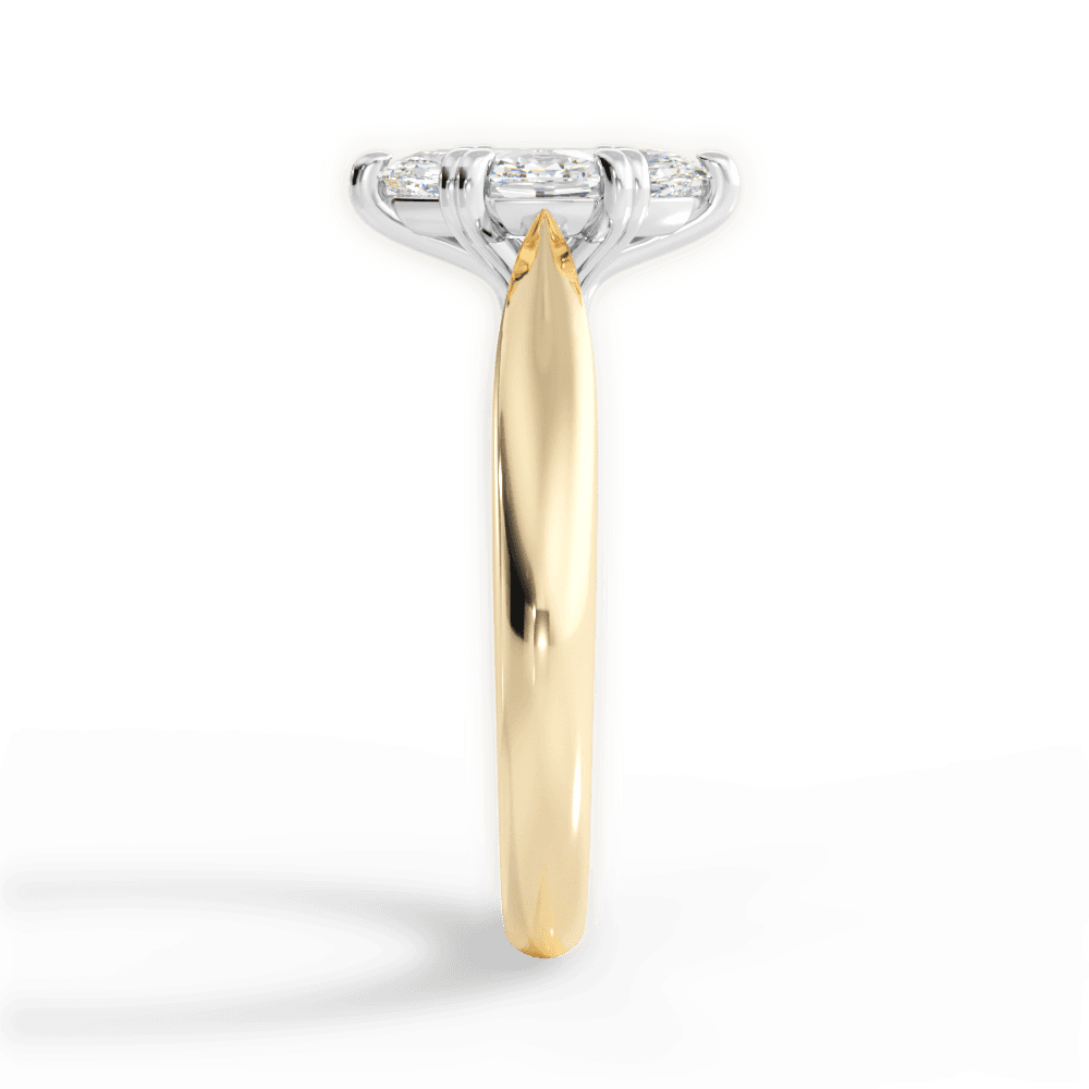 Camila Marquise Cut Lab Grown Diamond 18Kt Yellow Gold Engagement Ring - View 2