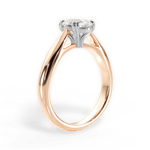 Camila Oval Cut Lab Grown Diamond 18Kt Rose Gold Engagement Ring - View 3