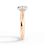Camila Oval Cut Lab Grown Diamond 18Kt Rose Gold Engagement Ring - View 2