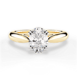Camila Oval Cut Lab Grown Diamond 18Kt Yellow Gold Engagement Ring