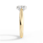 Camila Oval Cut Lab Grown Diamond 18Kt Yellow Gold Engagement Ring - View 2